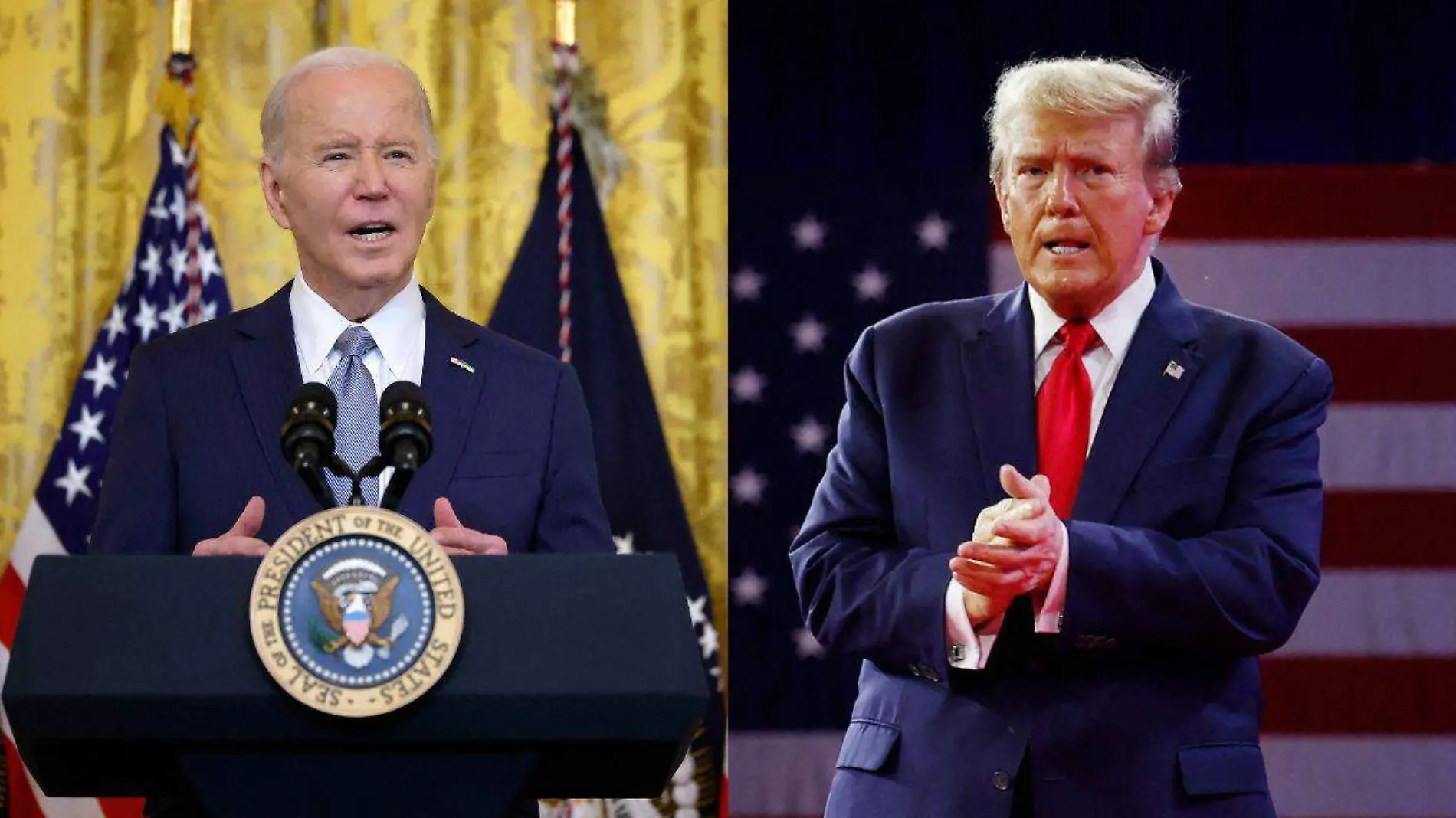 Biden y Donald Trump